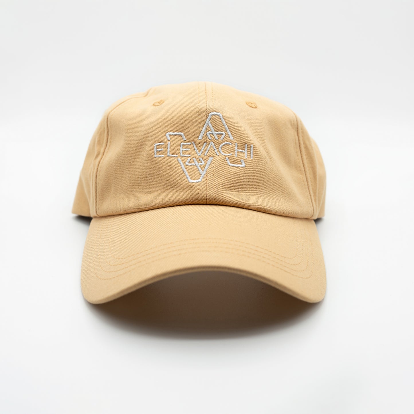 front of elevachi cap in beige