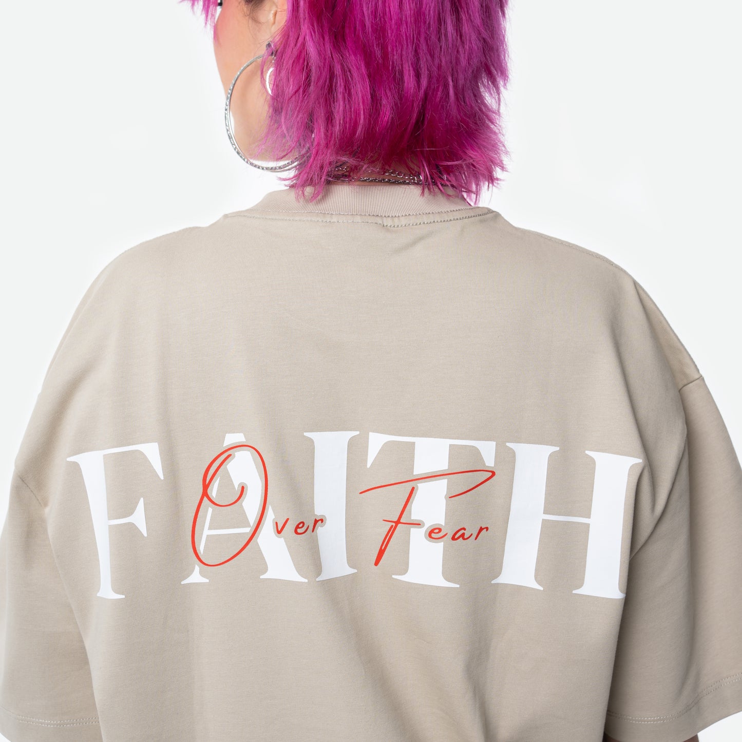 Faith Over Fear Oversized T-Shirt