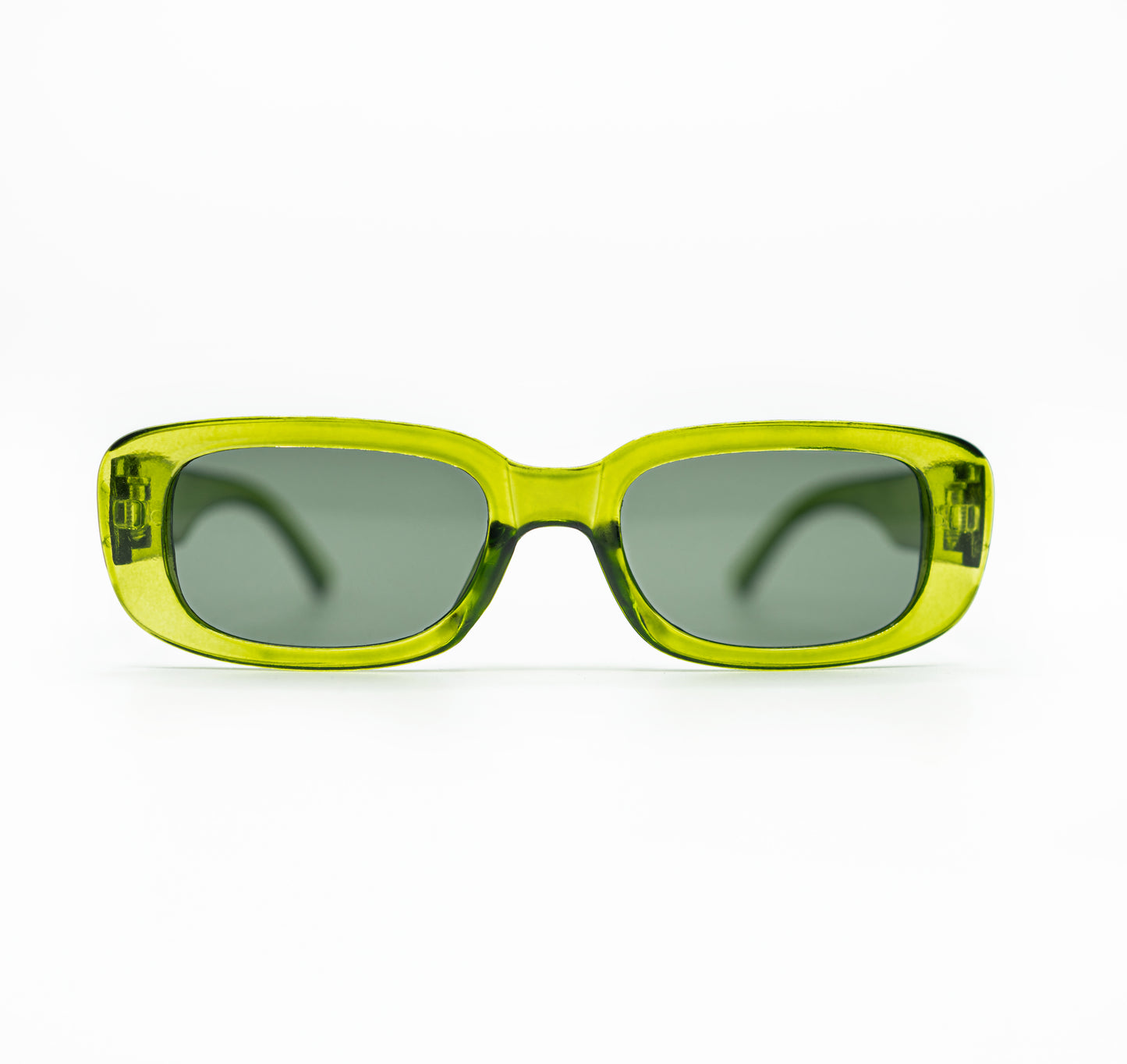 front image of sonder sunglasses in green