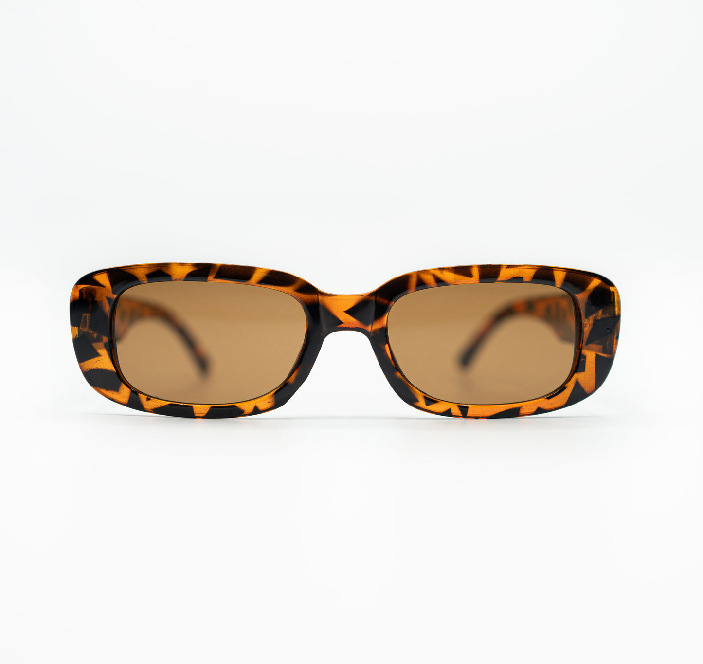 front image of sonder sunglasses in turtle shell brown